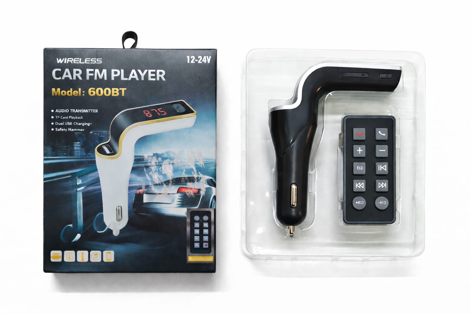 Wireless Auto FM-Transmitter mit Display